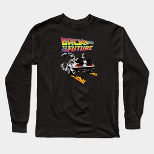 Back to the Future DMC Delorean Long Sleeve T-Shirt